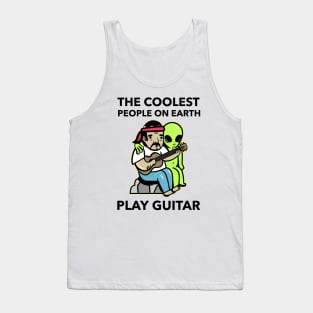 The Coolest People On Earth Play Guitar Tank Top